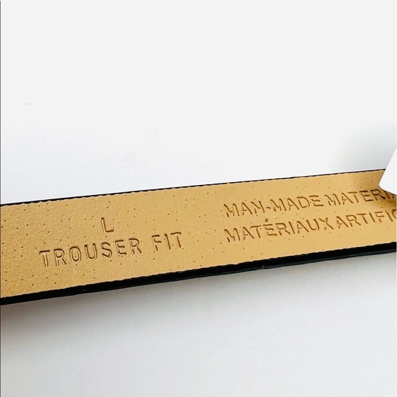 NWT 14th & UNION GOLD BUCKLE SIMULATED SNAKE LEATHER BELT - Picture 8 of 10